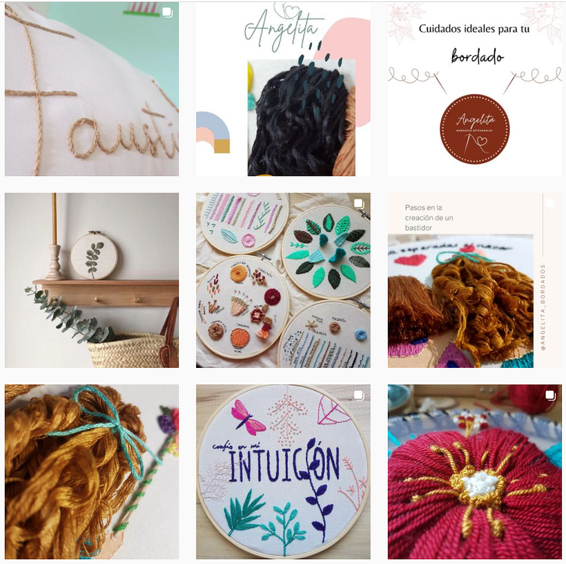 Mi Proyecto del curso: Estrategia de contenidos para Instagram de @angelita_bordados 7