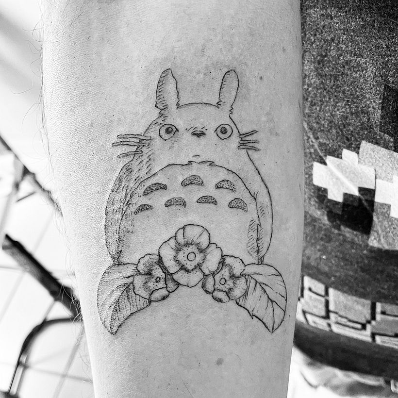 Mi Proyecto del curso: Tatuaje botánico con puntillismo 1