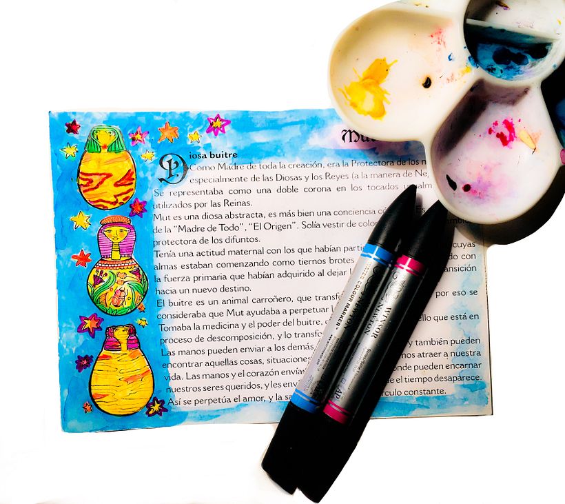  22 Tarjetas para coloreacada una con su significado en el reverso, este  Libro es un Oráculo para Colorear. by Paula Franco.