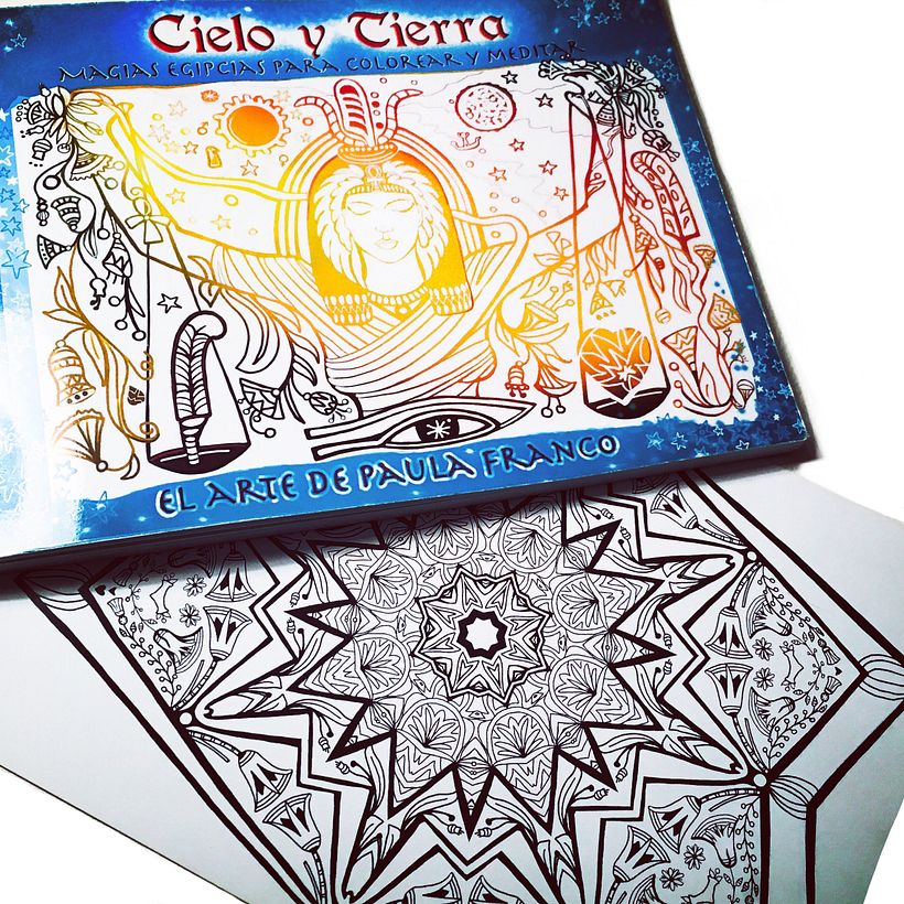 La Diosa Maat, es el cover del libro " Cielo ny Tierra". by Paula Franco