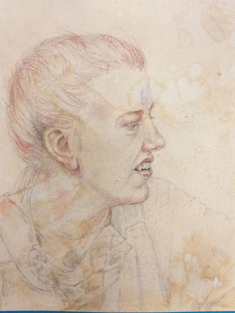 Third attempt. I'm practicing. My other daughter ,Emily. I'm really enjoying this technique.