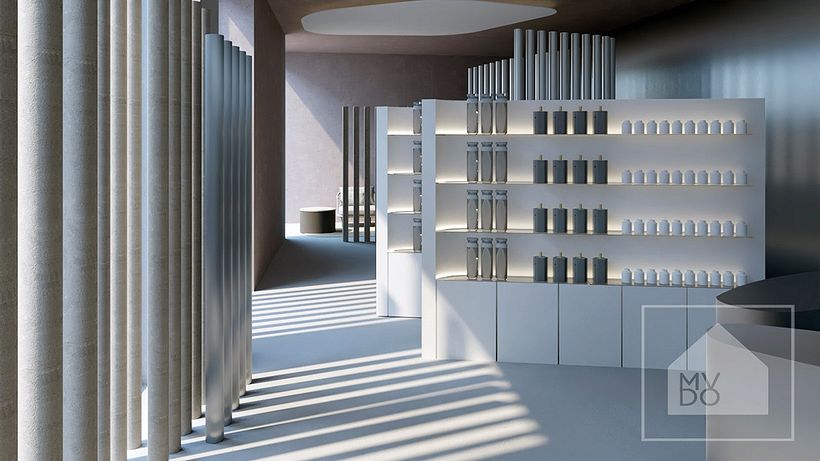 Proyecto de interiorismo de tienda de productos naturales