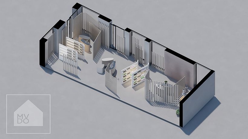 Proyecto de interiorismo de tienda de productos naturales