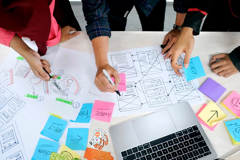 There are multiple ways to address design process. Photograph: Unsplash.