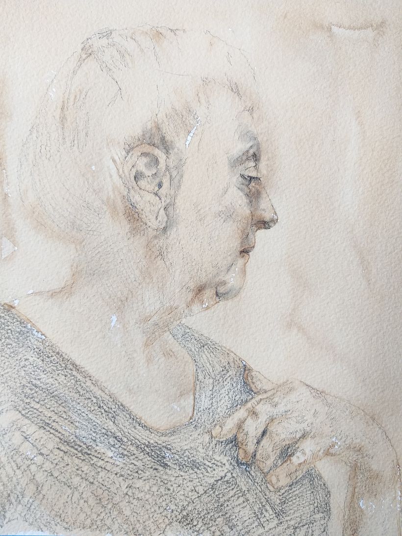 Fifteh attempt. Not finished. This one is a bit confronting It's me.