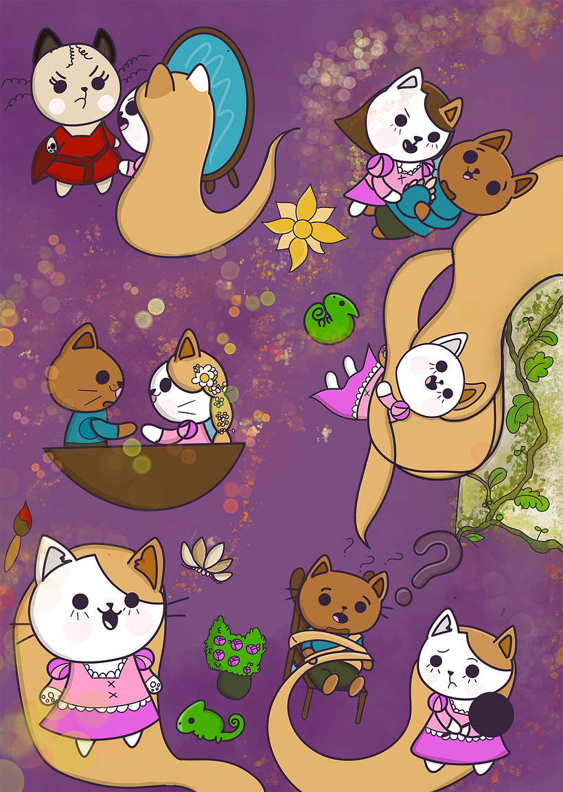Mi Proyecto del curso: Ilustración de una historia con estilo kawaii 5