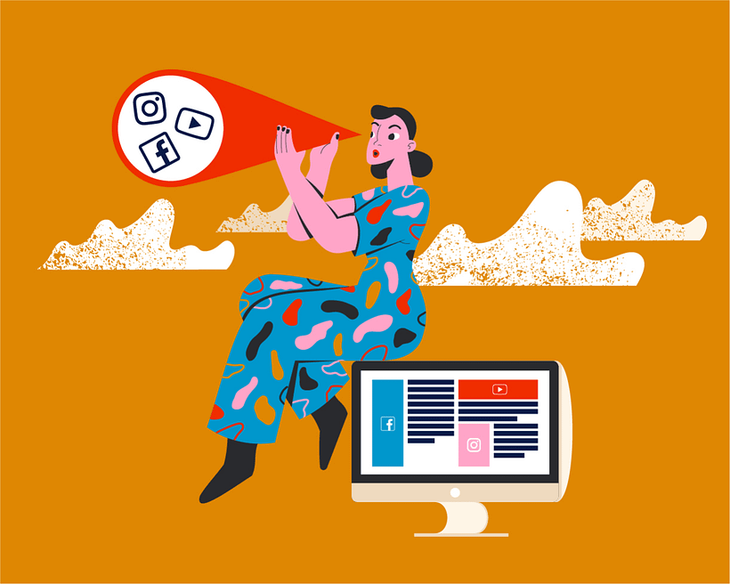 Grafik von Maja Dabek für Domestika. 