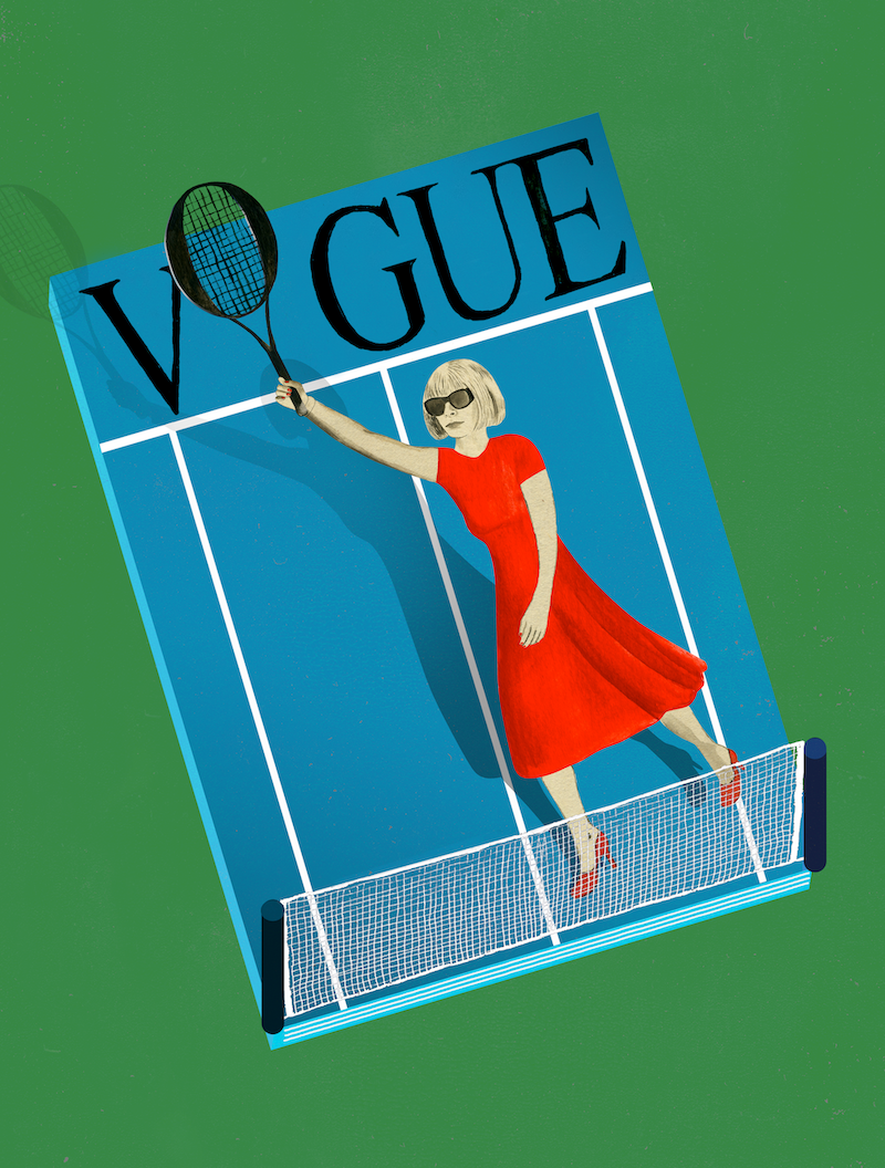 Vogue's Editor in Chief, Anna Wintour plays tennis every morning.