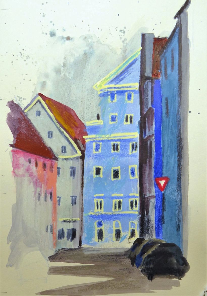 Blick auf die ehemalige Gaststätte "Hohes Meer", Auf dem Kreuz, Augsburg