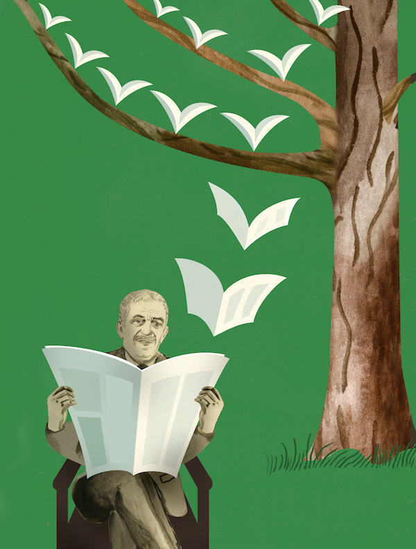 Novelist Gabriel Garcia Marquez read the papers every morning before writing.