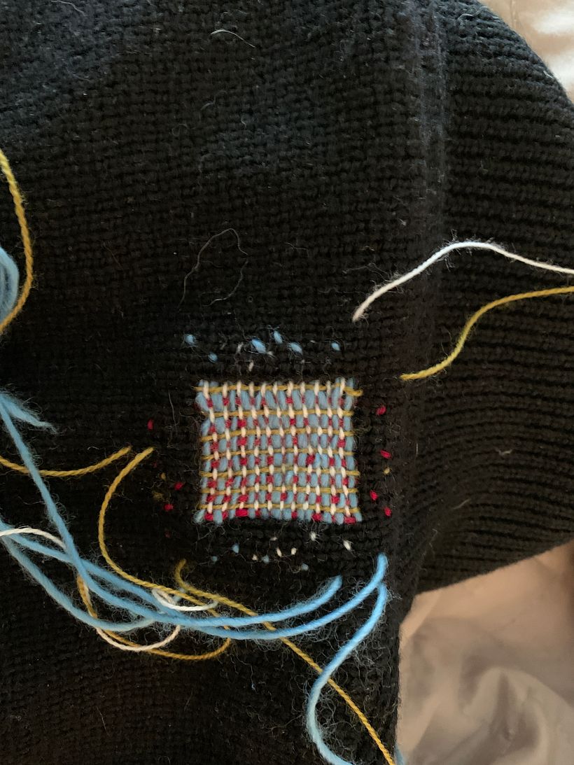 Back of neck repaired (sideways)