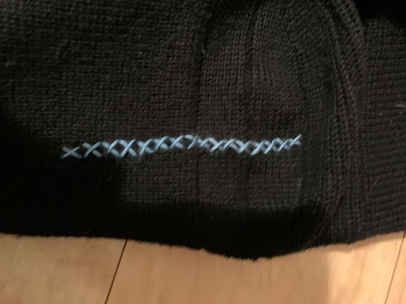 I shaved it as much as I could and then put a line of x's to prevent further snagging.