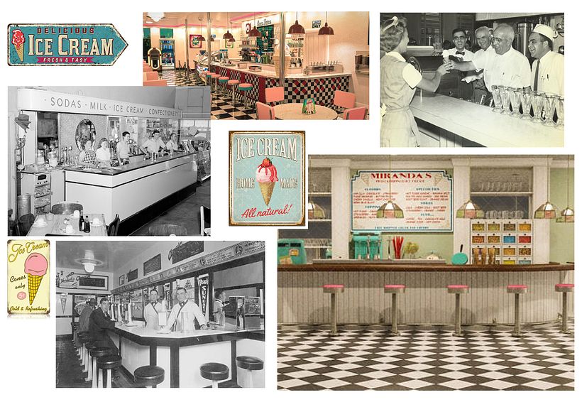 Another mood board. Interior, colors and details for my leperello.
