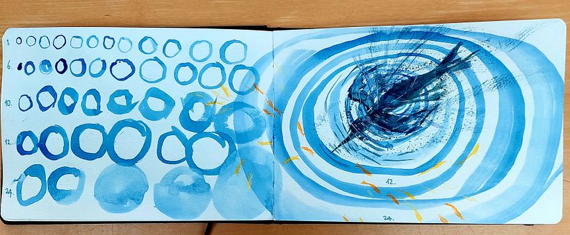 My project in Creative Watercolor Sketching for Beginners course 5