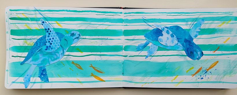 My project in Creative Watercolor Sketching for Beginners course 6