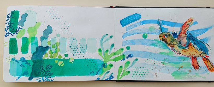 My project in Creative Watercolor Sketching for Beginners course 7
