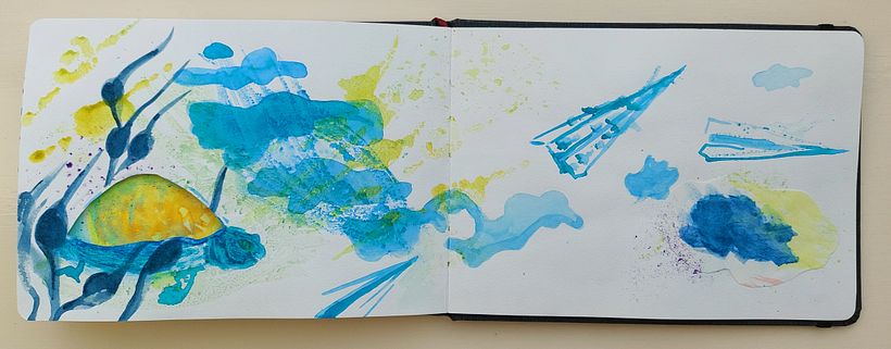 My project in Creative Watercolor Sketching for Beginners course 9