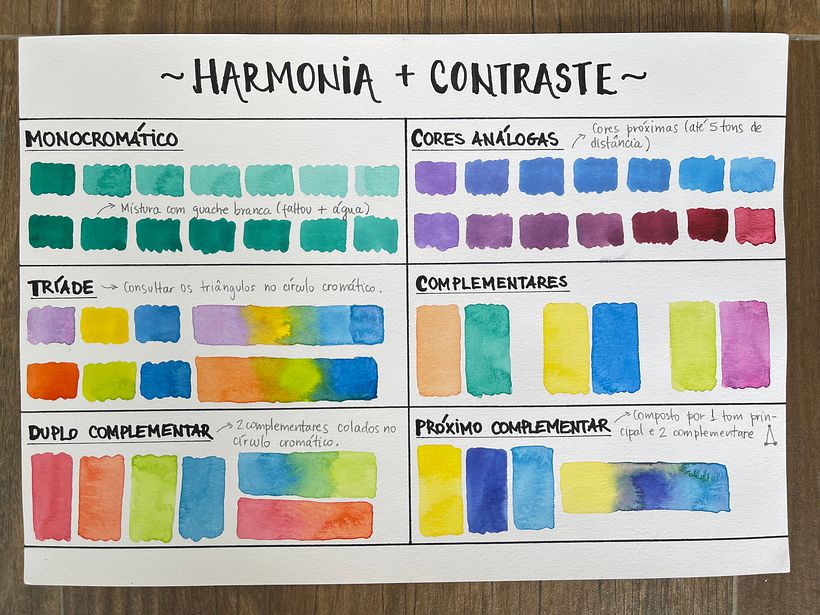 Meu projeto do curso: Criação de paletas de cores com aquarela 4