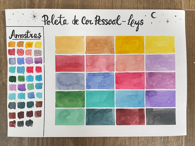 Meu projeto do curso: Criação de paletas de cores com aquarela 7