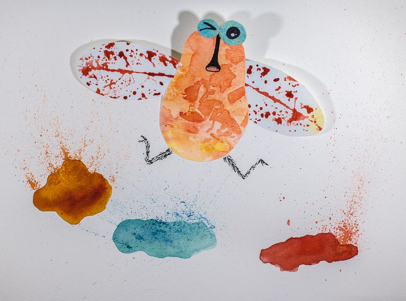 ...and had fun splashing the colours