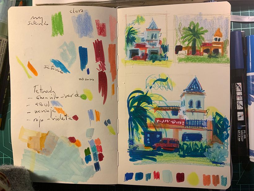 My Course Project: Contemporary Urban Sketching with Mixed Media 3