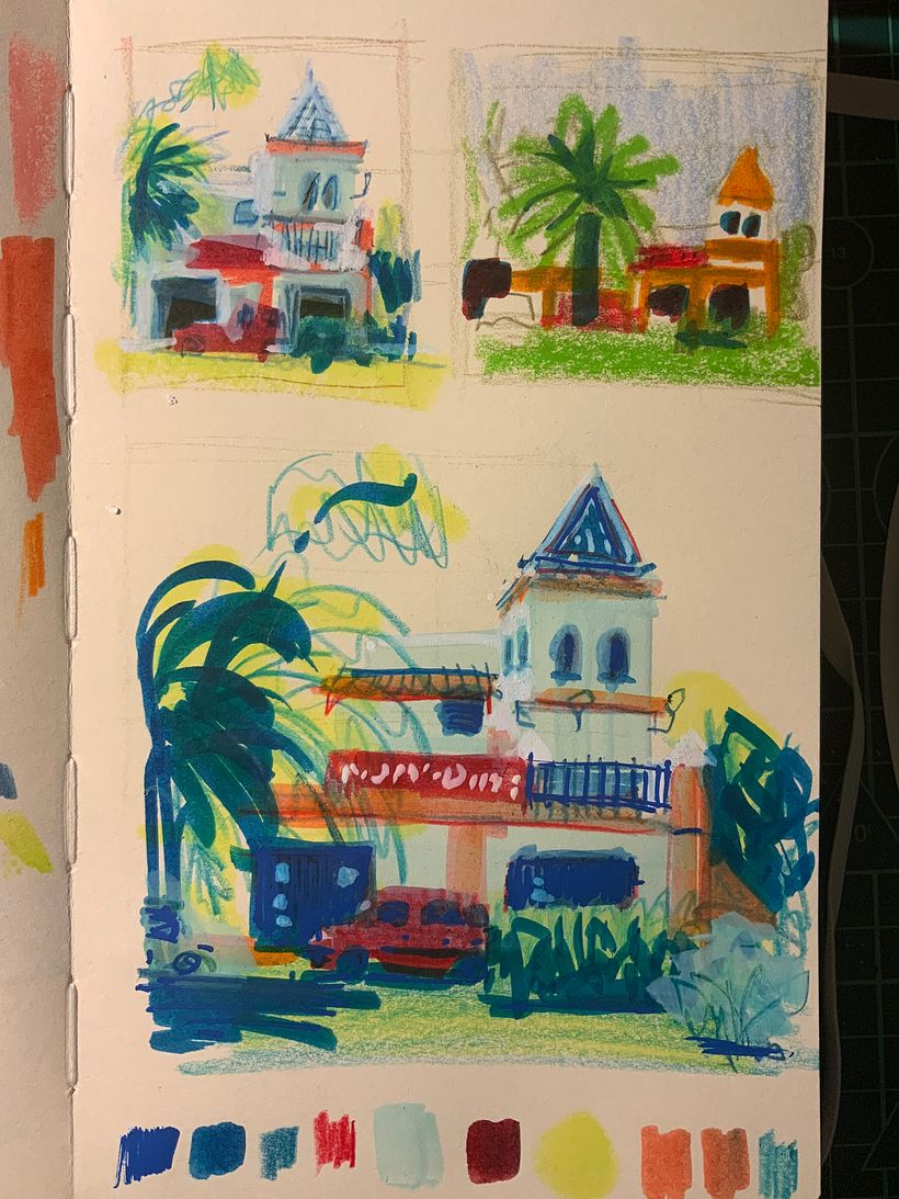 My Course Project: Contemporary Urban Sketching with Mixed Media 5