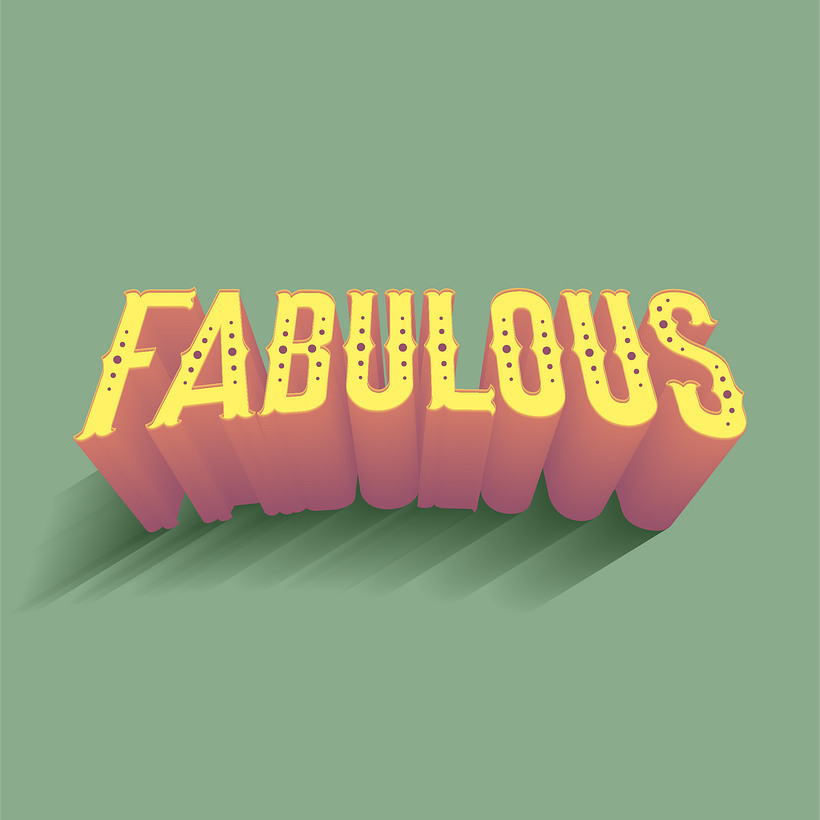 Mon projet du cours : Lettering 3D : créez une composition bluffante 2