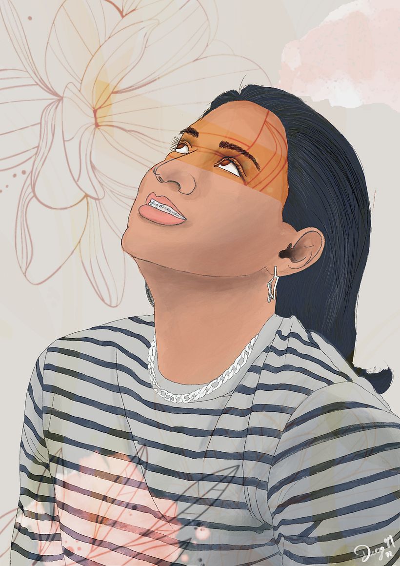 Mi Proyecto del curso: Retrato ilustrado con Procreate 7