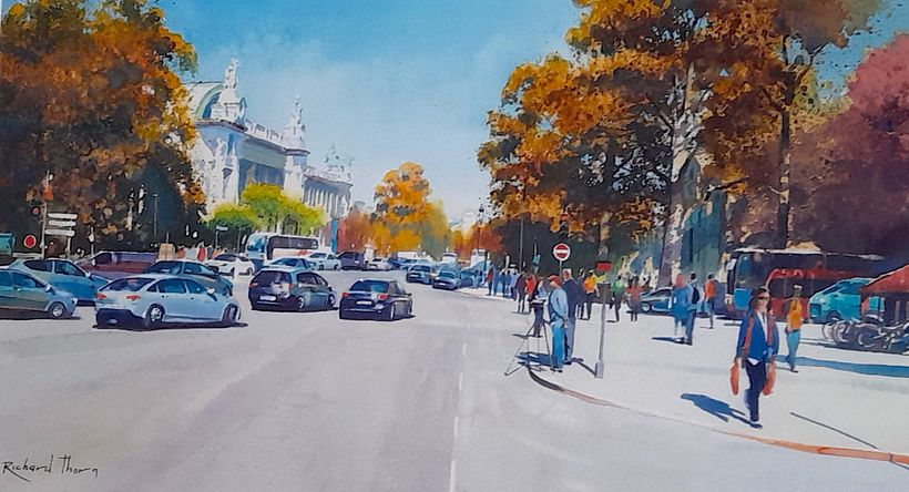 SUMMER IN PARIS - watercolour