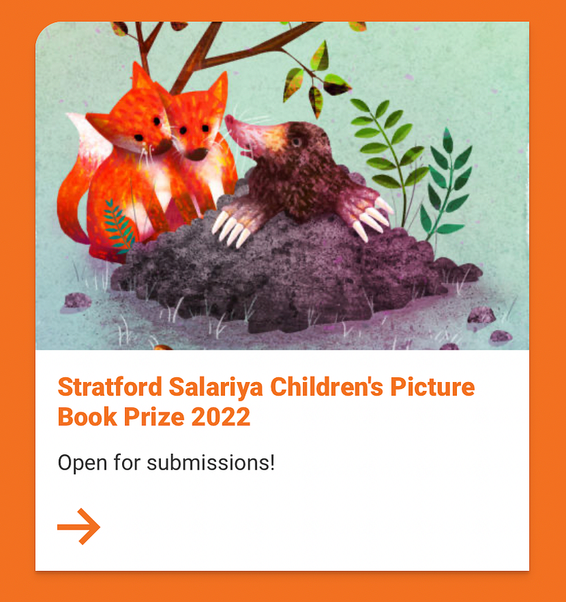 Stratford Literary Festival/Salariya Books Children's Picture Book Prize.