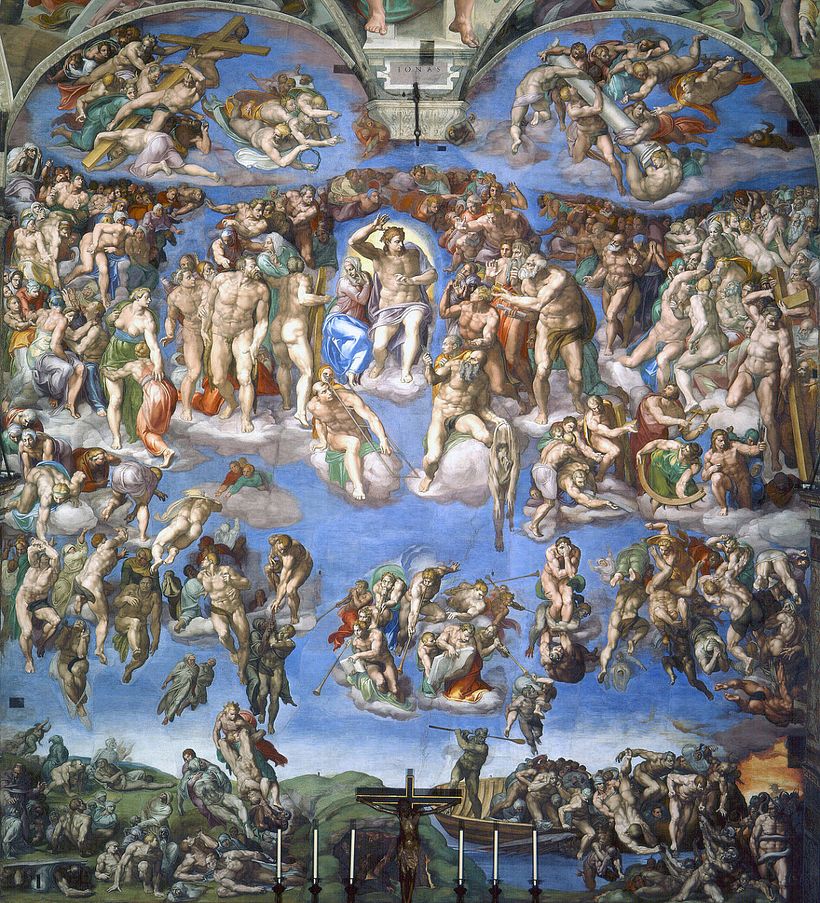 Das Jüngste Gericht von Michaelangelo.
