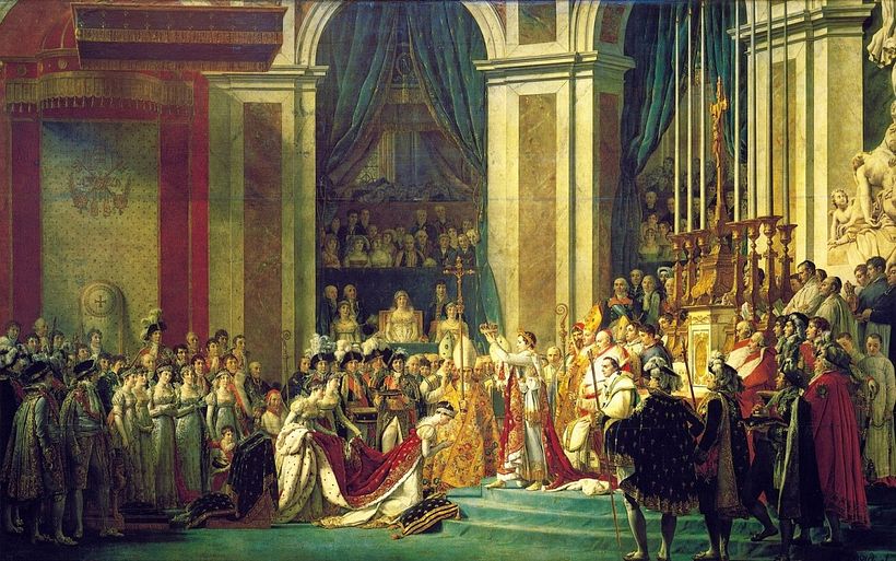 Die Krönung von Napoleon von Jacques-Louis David.