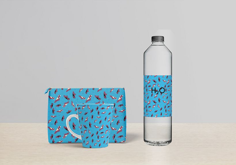 Mockups com a estampa acima