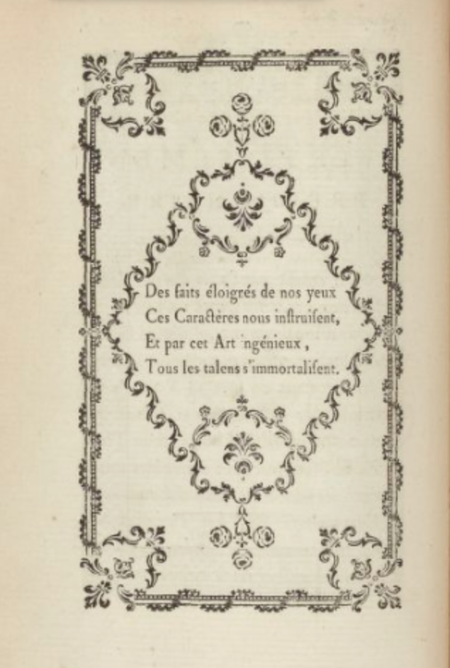 Ejemplo de algunos diseños creados por Fournier.