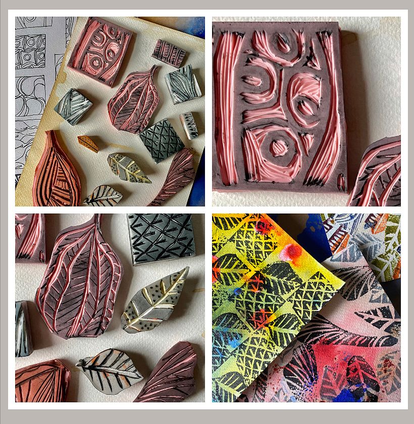 Rubber stamp blocks (samples)