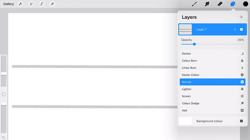 Create your guidelines and reduce their opacity