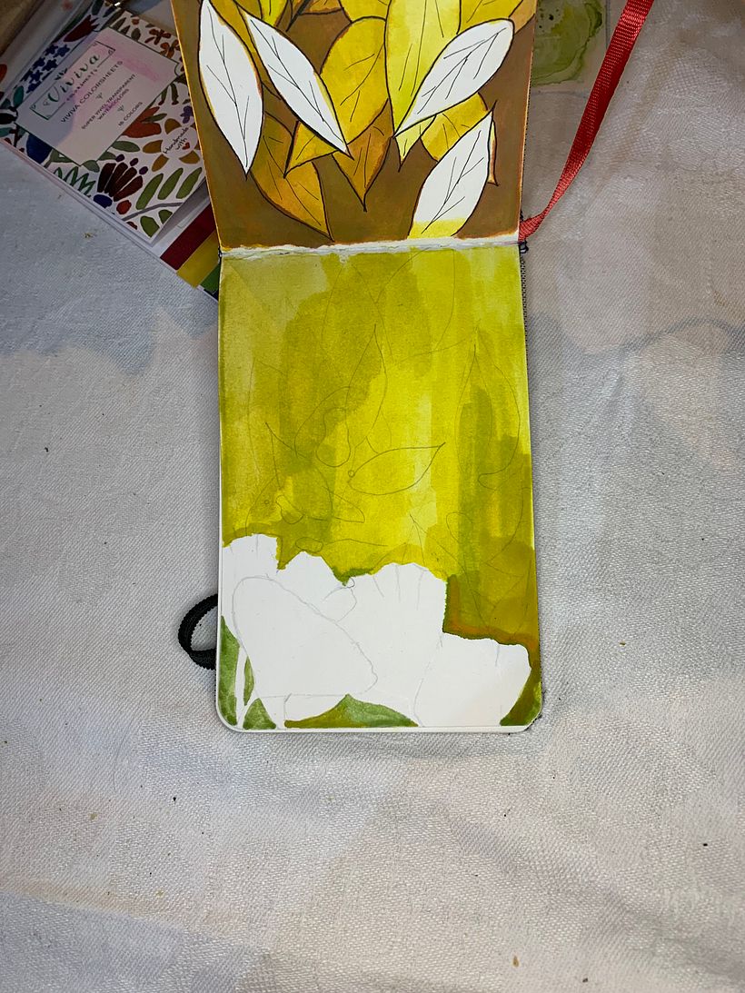 My project in Negative Watercolor Painting for Botanical Illustration course 3