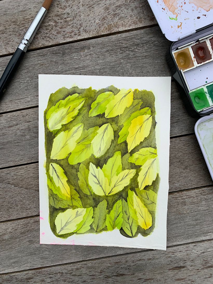 My project in Negative Watercolor Painting for Botanical Illustration course 6