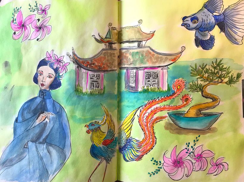 My project in Artistic Watercolor Sketching: Dare to Express Your Ideas course 1