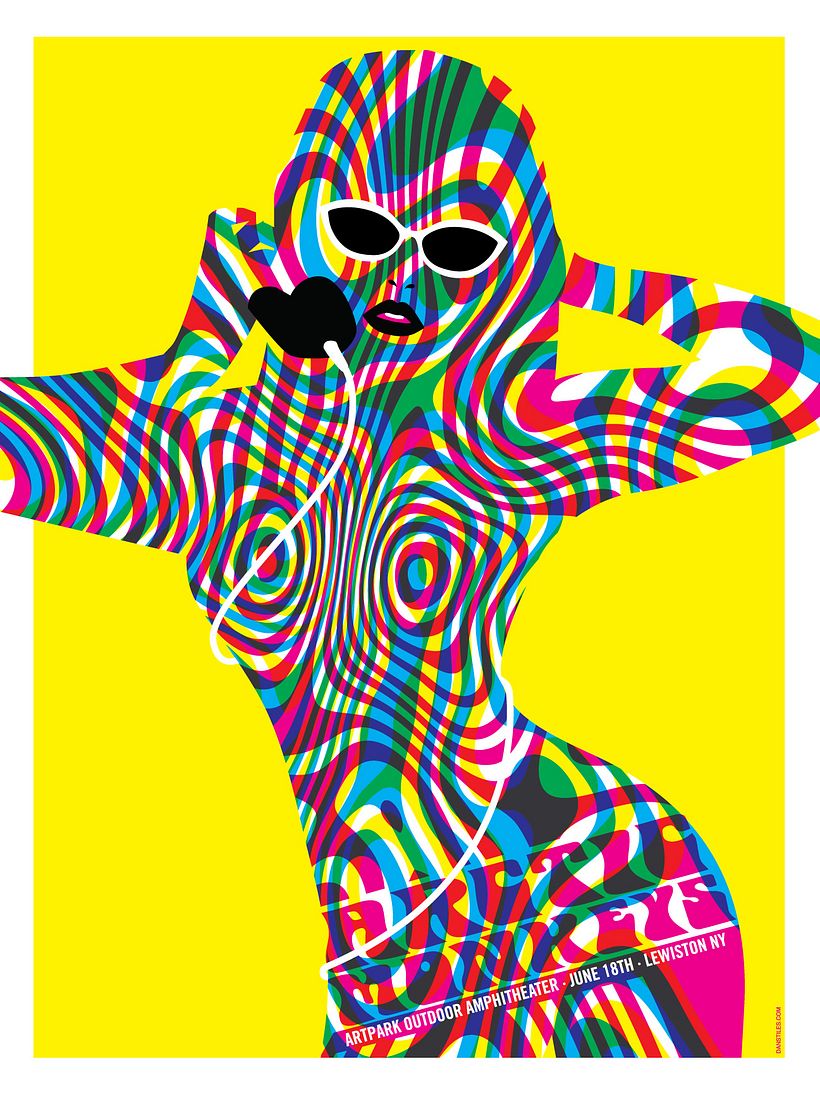 Arctic Monkeys New York Screen Printed Poster - Design