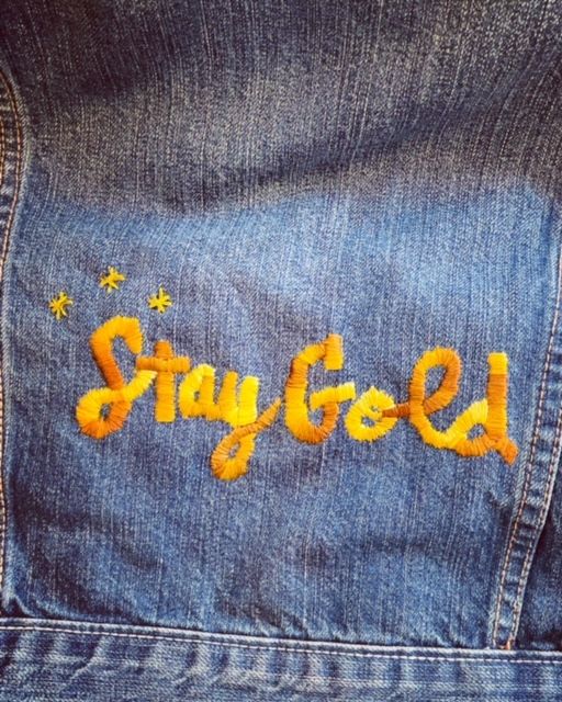 My project in Embroidered Hand Lettering: Create Wearable Art course - Tipografía