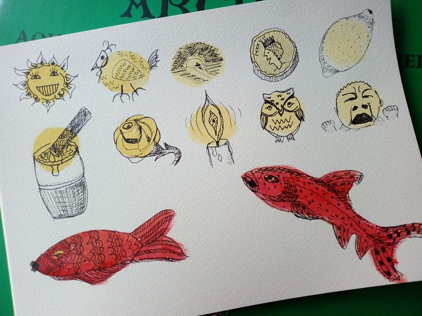 Practising with colour and imagination.