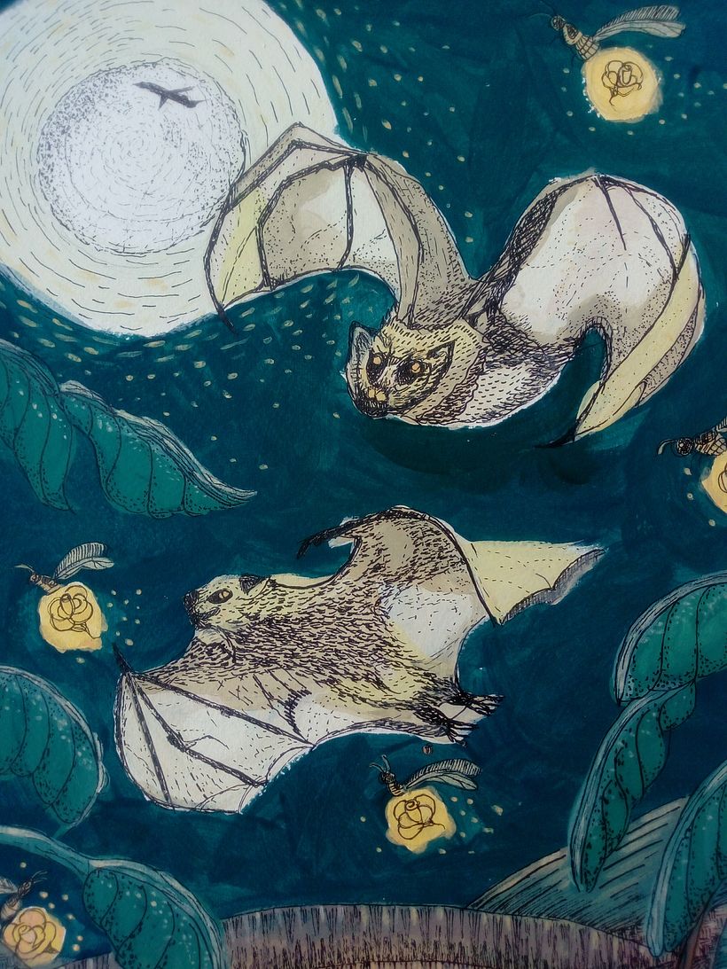 Tried to make my bats not too spooky.