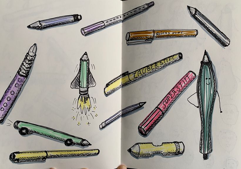 Mein Kursprojekt: Die Sketching Kunst: Transformiere Skizzen in Kunst 4