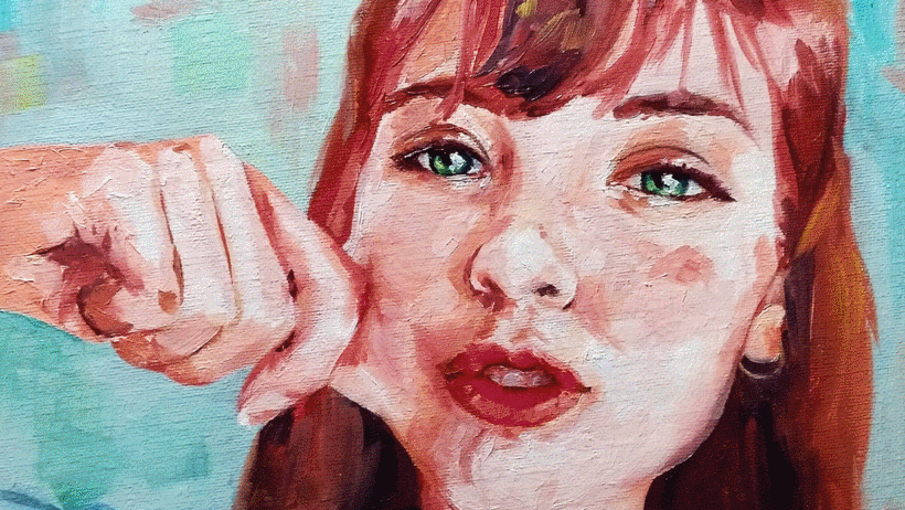 Pinturas de Alai Ganuza en el curso "Técnicas de pintura contemporánea al óleo". 