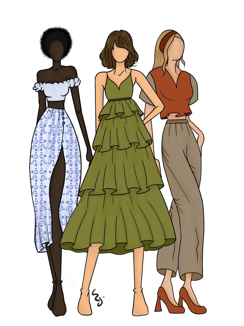 Meu projeto do curso: Ilustração de croqui de moda 2