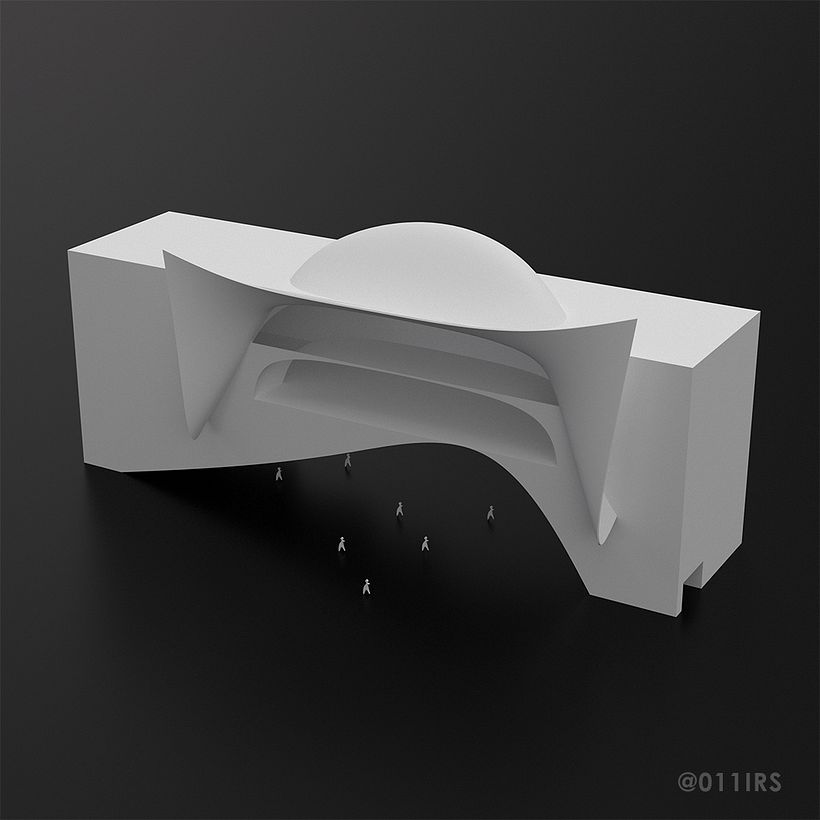 My project in Architectural Models with Rhino 3D and V-Ray course 1