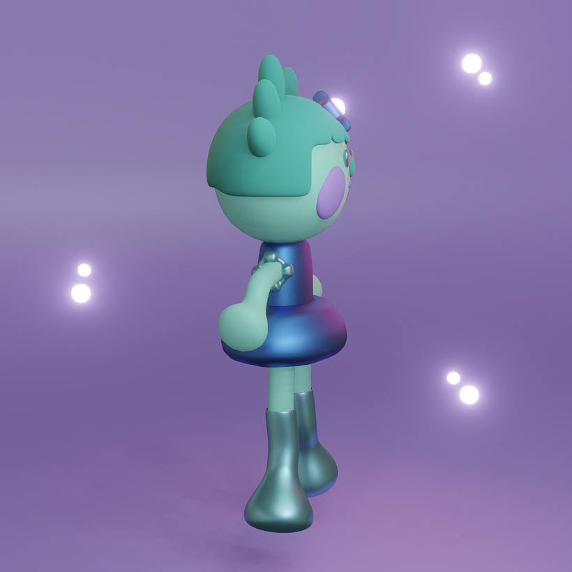 Mon projet du cours : Création de personnages kawaii en 3D avec Blender 5