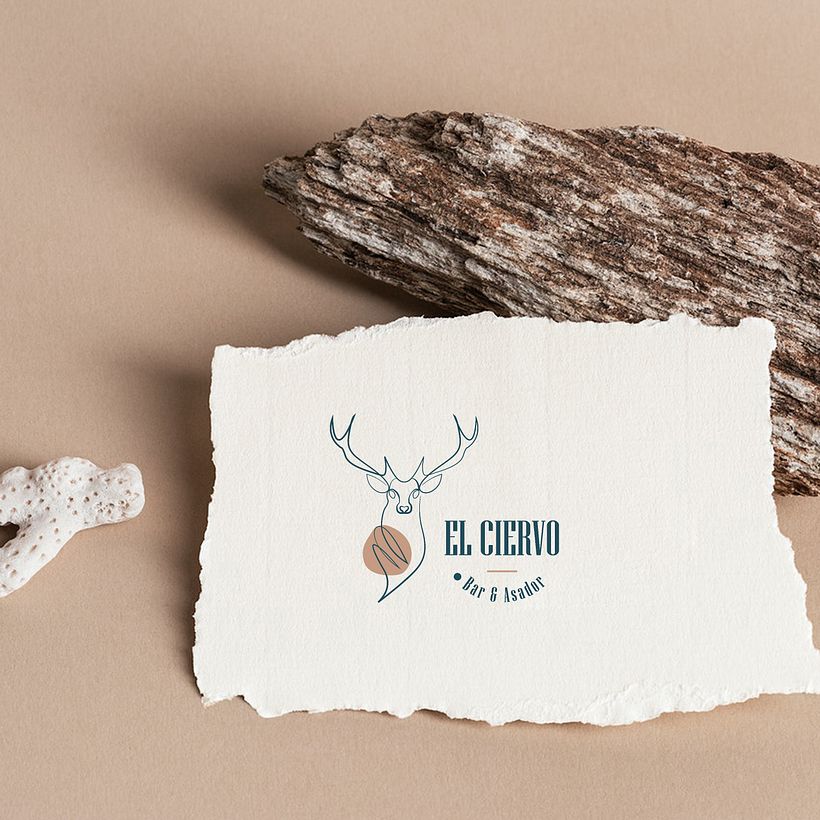 What is EL CIERVO? El Ciervo (The Deer in English) is a newly opened bar/restaurant in the village of Mélida, in the Spanish region of Navarra. I designed the logo following the patterns of this bar. 1