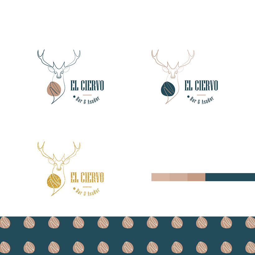 What is EL CIERVO? El Ciervo (The Deer in English) is a newly opened bar/restaurant in the village of Mélida, in the Spanish region of Navarra. I designed the logo following the patterns of this bar. 6